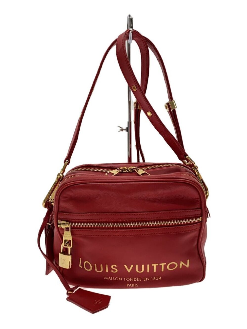 LOUIS VUITTON Takeoff Paname Leather RED